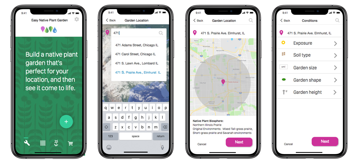 mid fidelity prototypes show UI and flow
