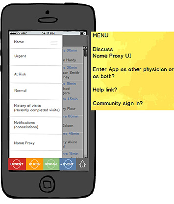 mobile paq balsamiq wireframe