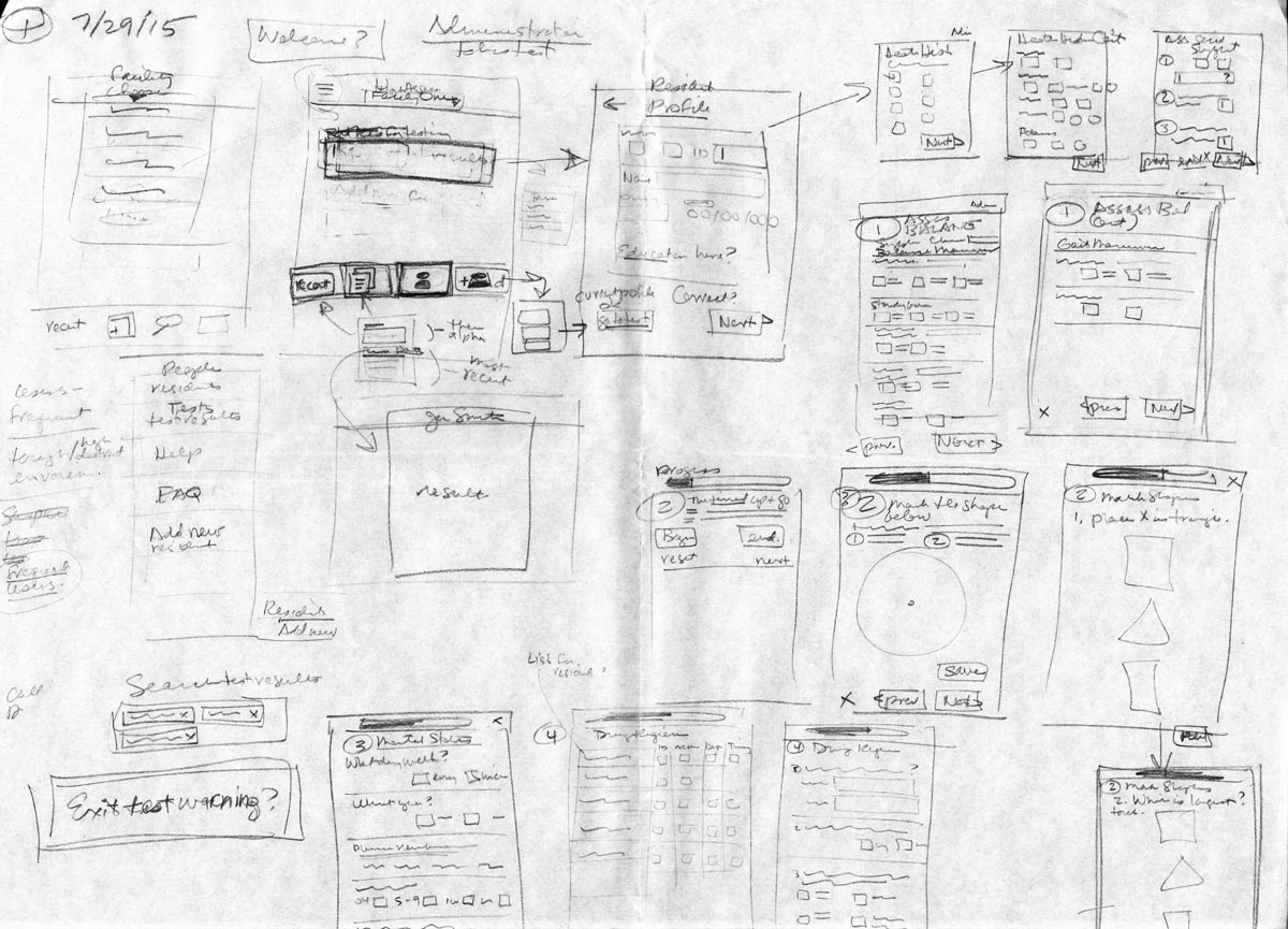 Sketch ideas for online assessment